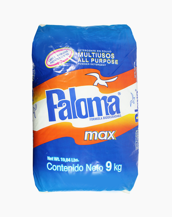 detergente en polvo biodegradable marca paloma
