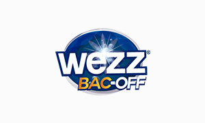 logotipo wezz bac off producto de limpieza