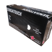 empaque de guantes de látex marca sensatouch