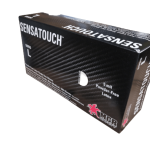 empaque de guantes de látex marca sensatouch