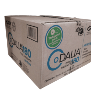 caja de bobina de papel higiénico dalia