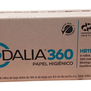 bobina de papel higienico jumbo dalia hb19336 de 360 metros