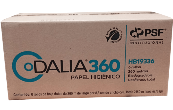 bobina de papel higienico jumbo dalia hb19336 de 360 metros